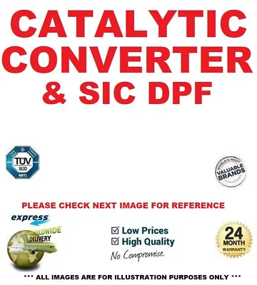 CATALYTIC CONVERTER & SIC DPF For FIAT DUCATO Box 120 Multijet 2.3D 2006->on • £589.91